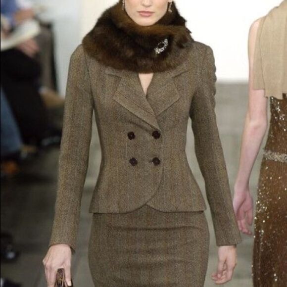 Ralph Lauren Collection * Sable Brown Opossum Collar - Picture 15 of 16